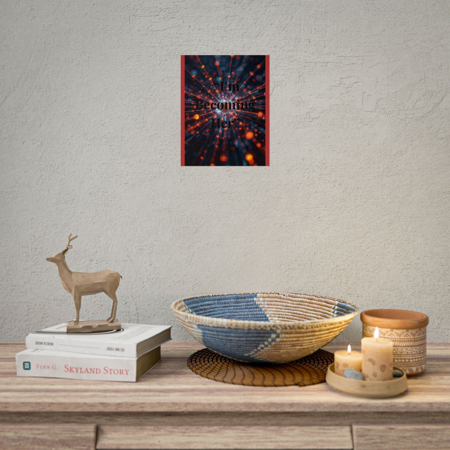 Rolled Poster — I’m Becoming Her Inspirational Wall Art