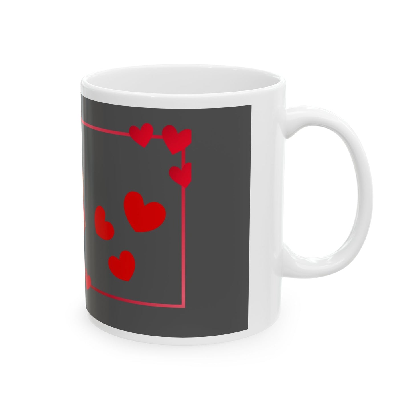Red Heart Ceramic Mug — 11oz & 15oz