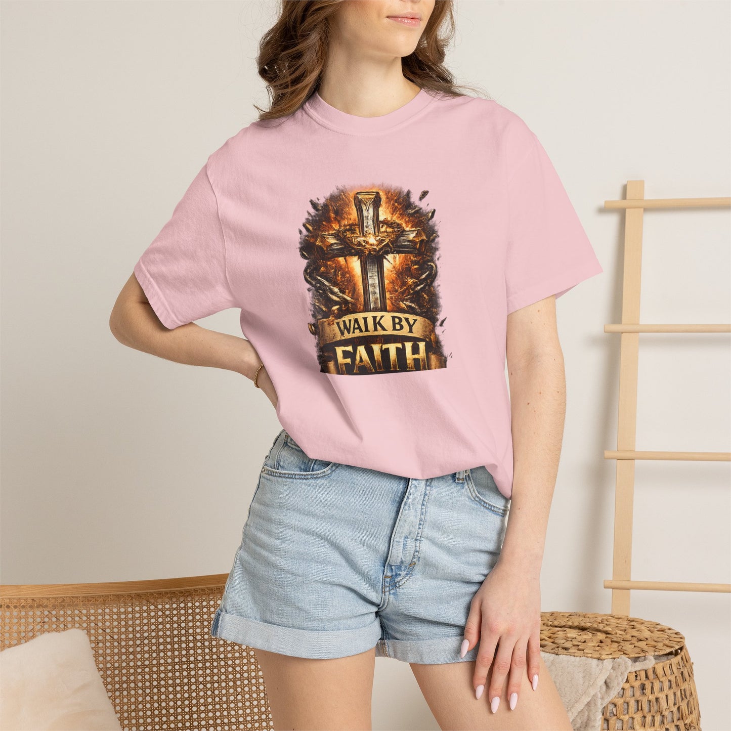 Walk By Faith T-Shirt — Christian Armor Graphic Tee