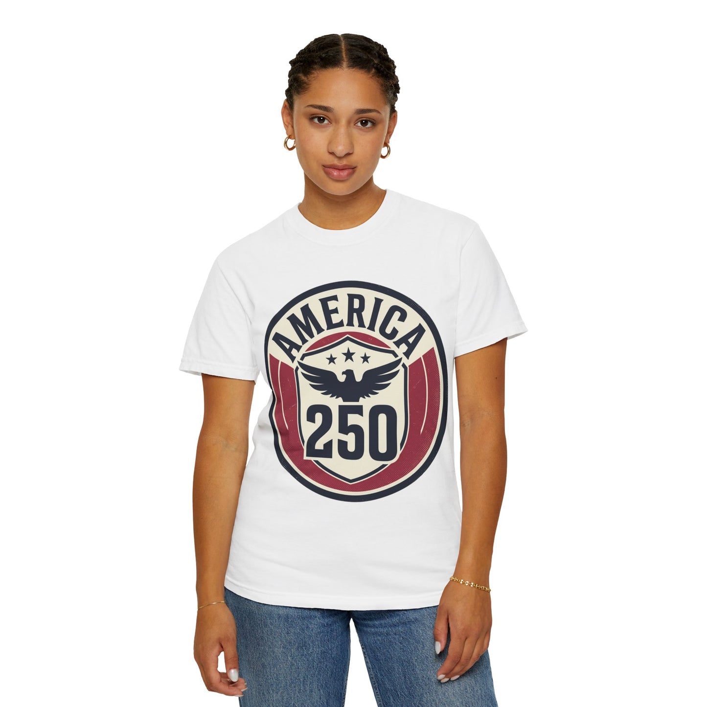 Raised on Freedom USA T-Shirt — America 250 Patriotic Graphic Tee