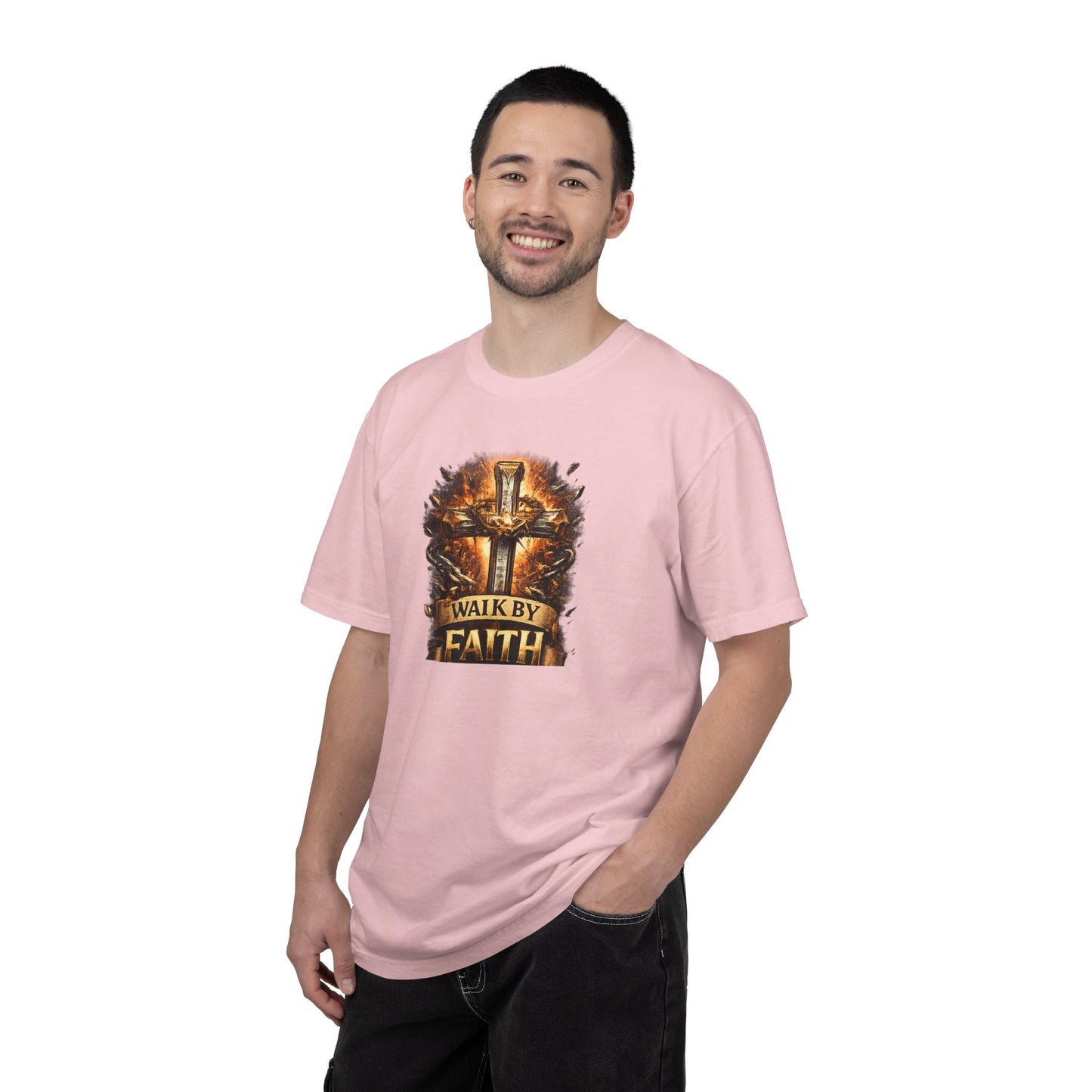 Walk By Faith T-Shirt — Christian Armor Graphic Tee