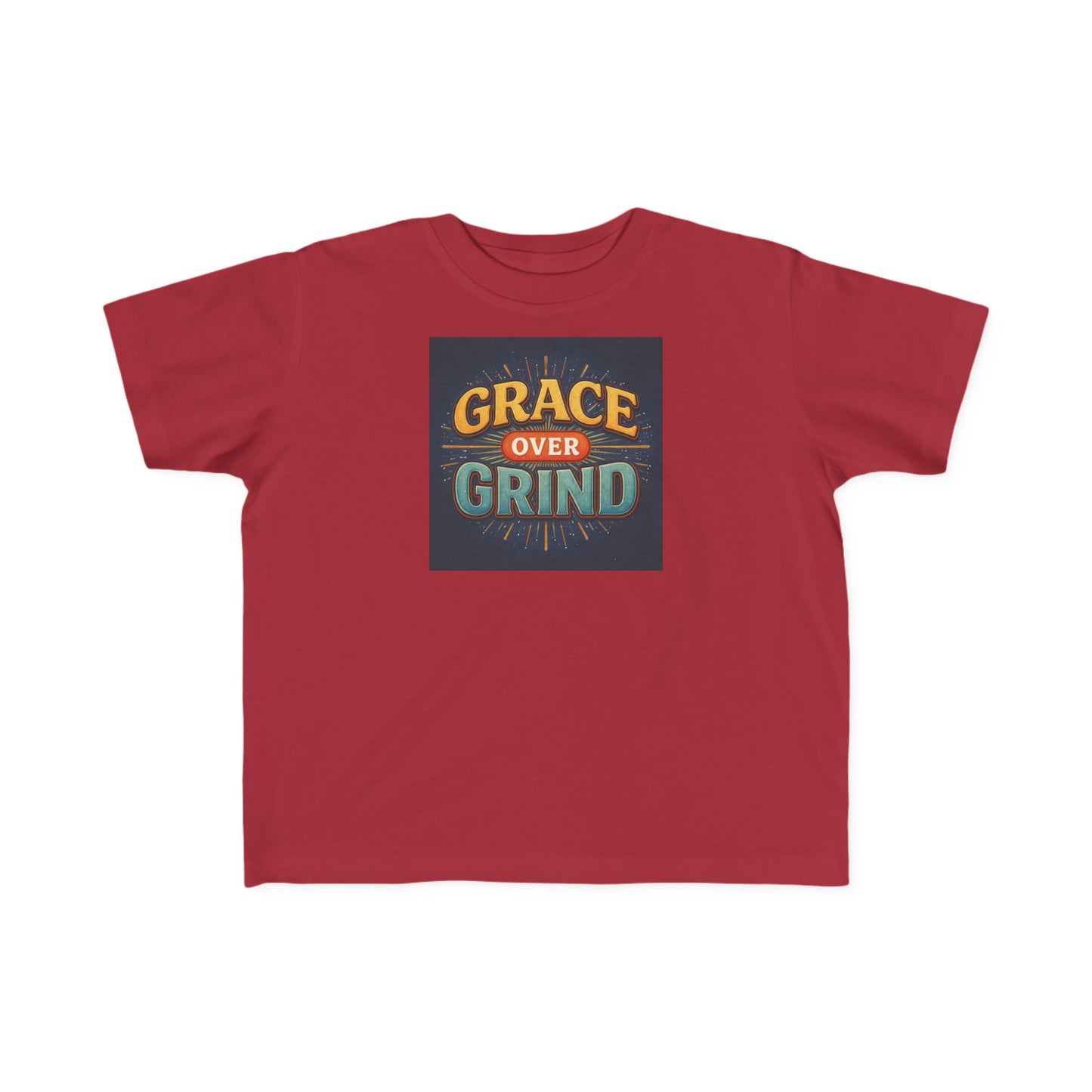 Grace Over Grind Retro Inspirational Toddler T-Shirt