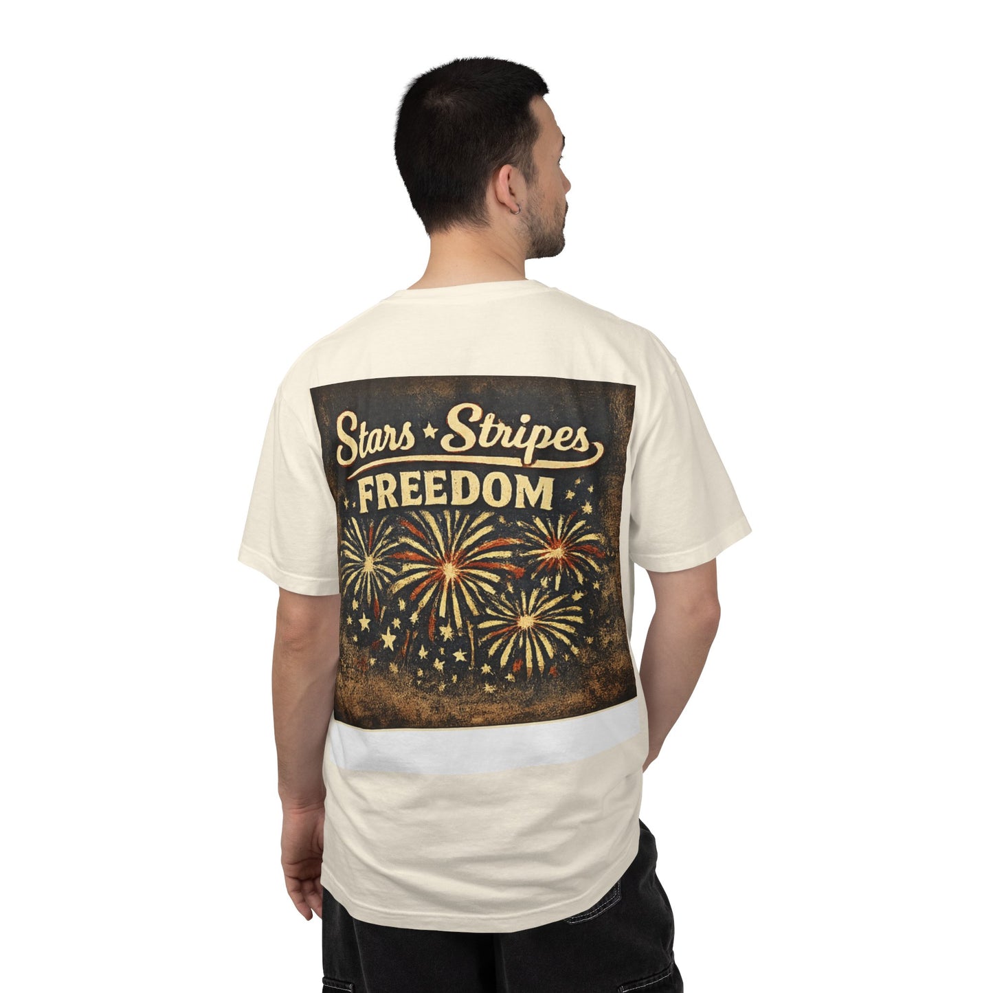 America 250 T-Shirt — Stars & Stripes Freedom Fireworks Tee