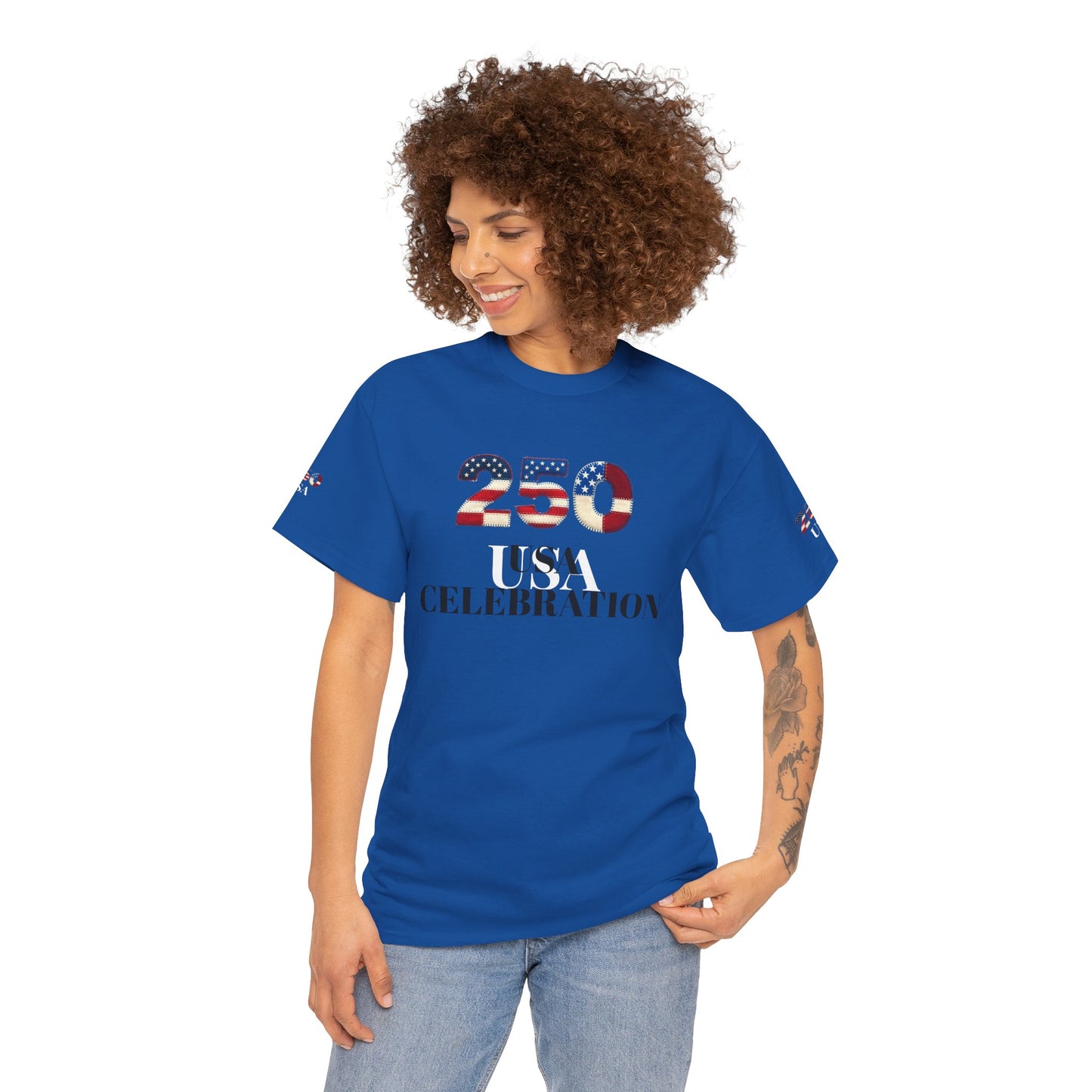 250 USA Celebration T‑Shirt — Patriotic 4th of July Tee