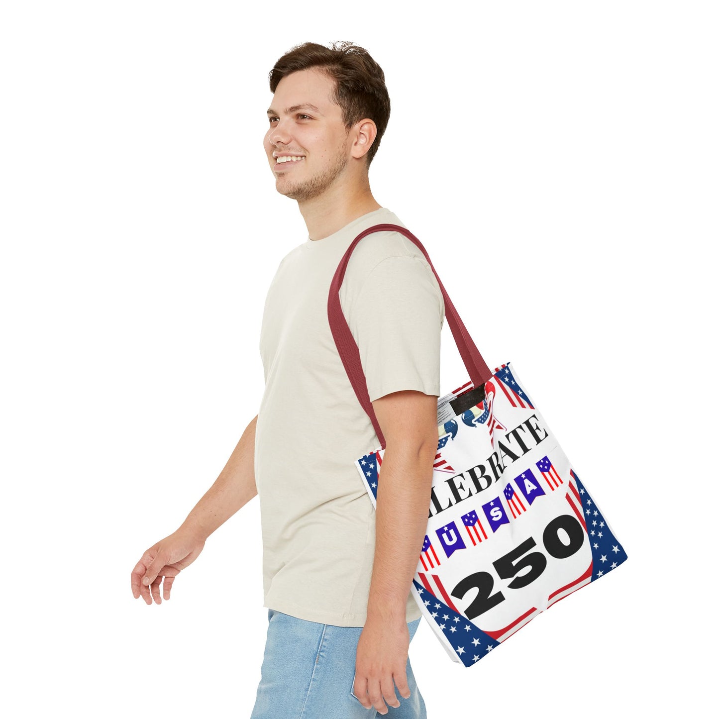 Celebrate USA 250 Tote Bag | 4th of July bag for firework
