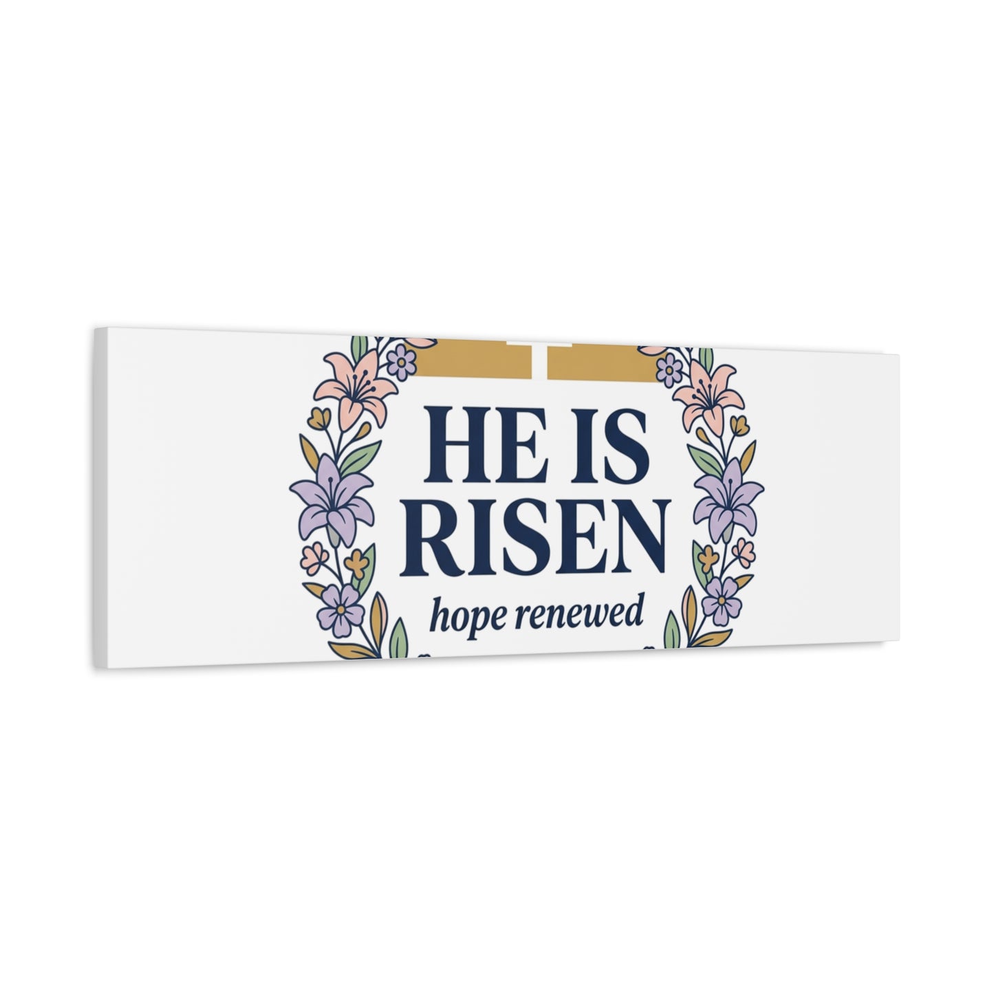 He Is Risen Canvas | Christian Easter Wall Art, Resurrection Scripture