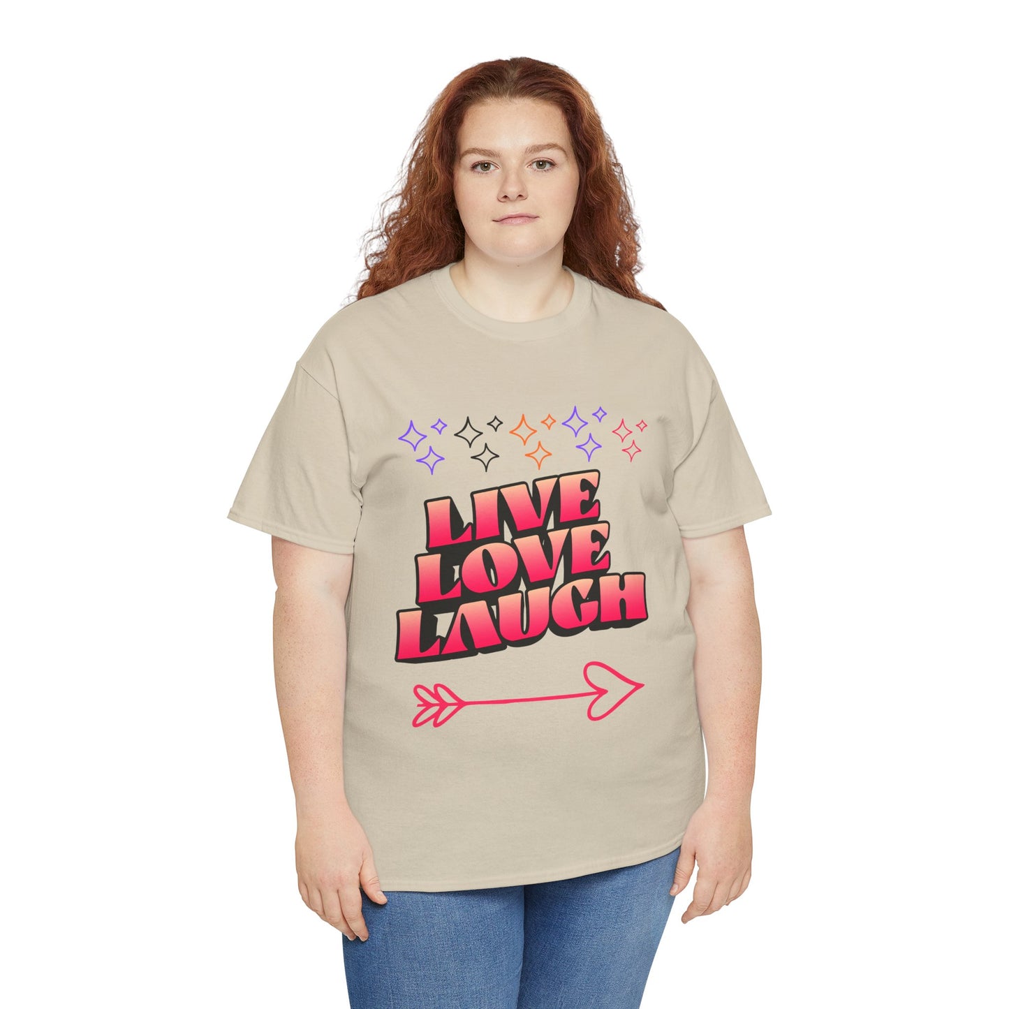 Live Love Laugh Women's Tee — Inspirational Graphic T-Shirt