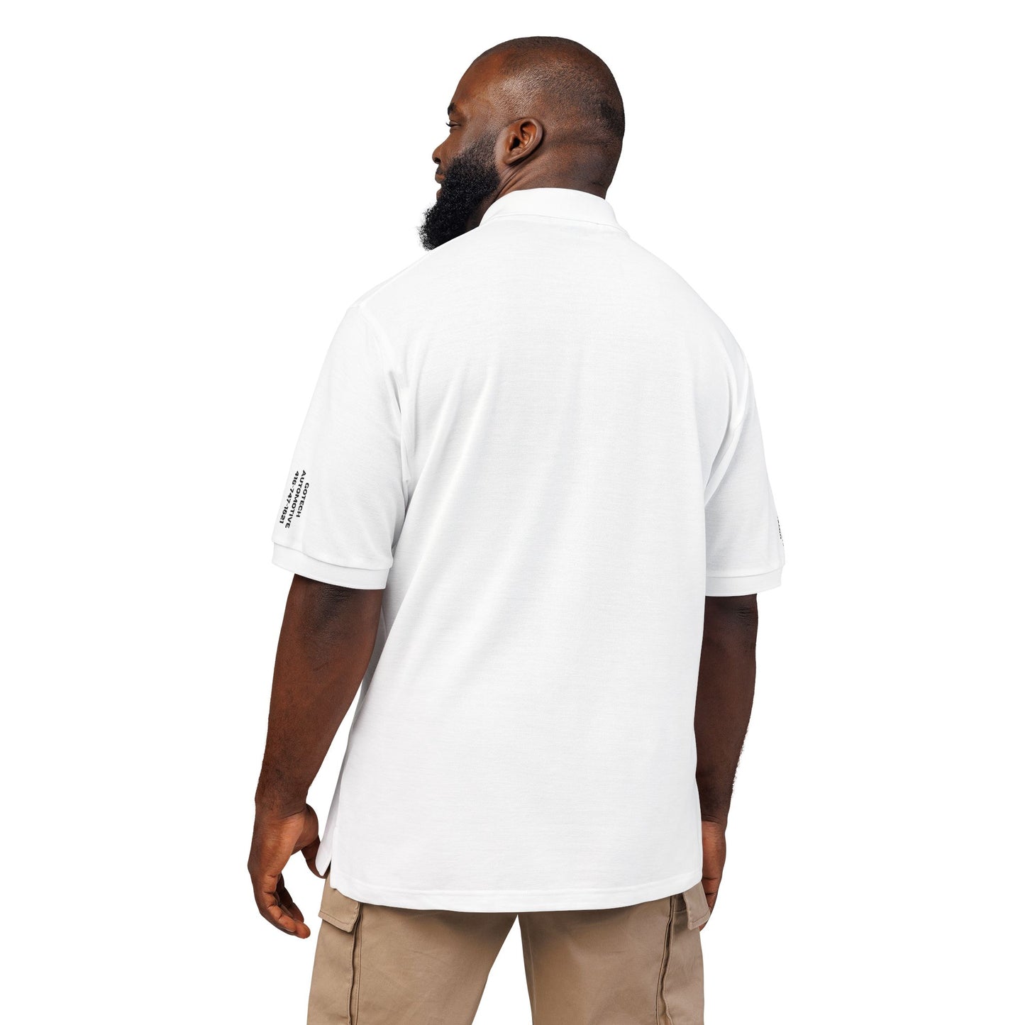 Embroidered Blue Ripple Logo Polo