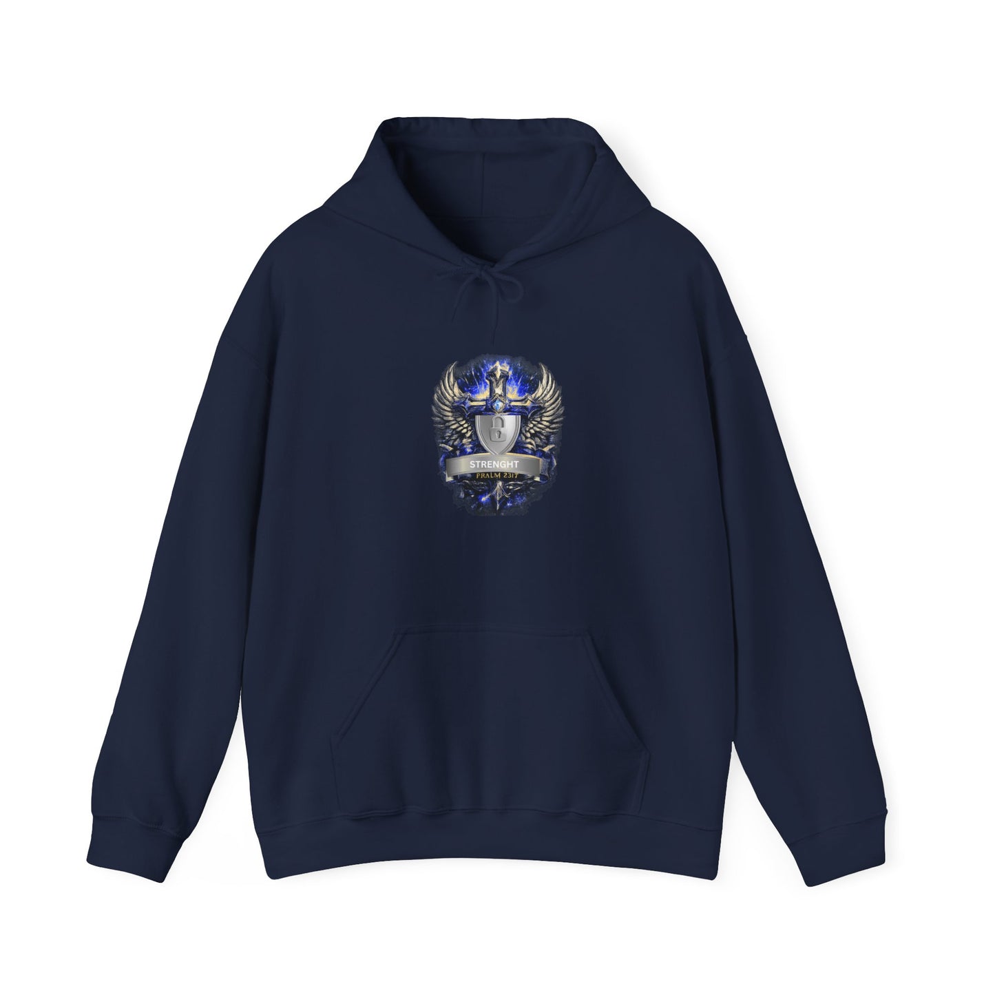 Knight Helmet Crest Hoodie — Medieval Armor Emblem Sweatshirt