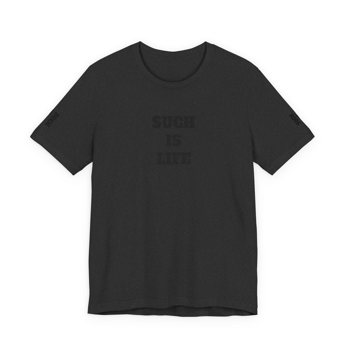 Such Is Life tee | Minimalist typographic shirt, black text on white
