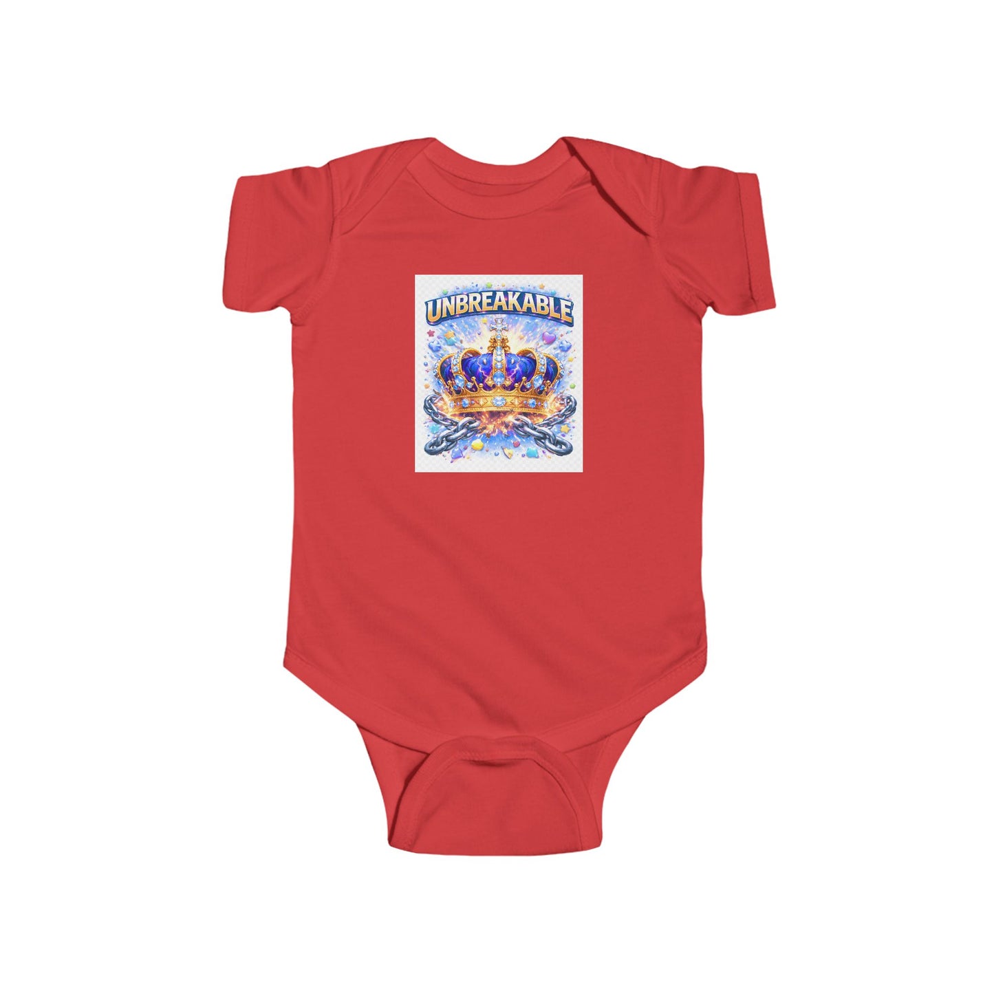Infant Bodysuit – "Unbreakable" Crown Baby Onesie | Royal Newborn Gift