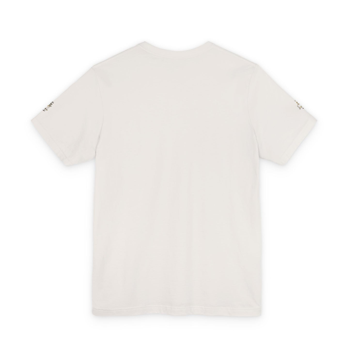White Bee Graphic Tee — Small Chest & Sleeve Floral Bee Design