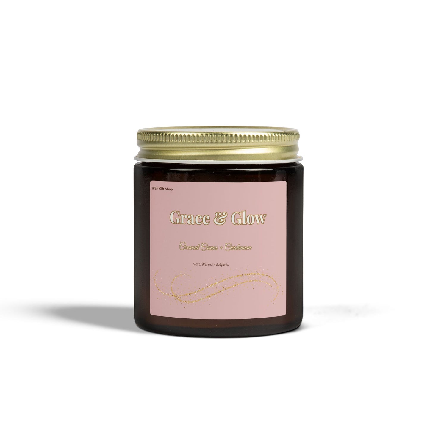Coconut Apricot Scented Candle (4oz/9oz) – Grace & Glow Jar