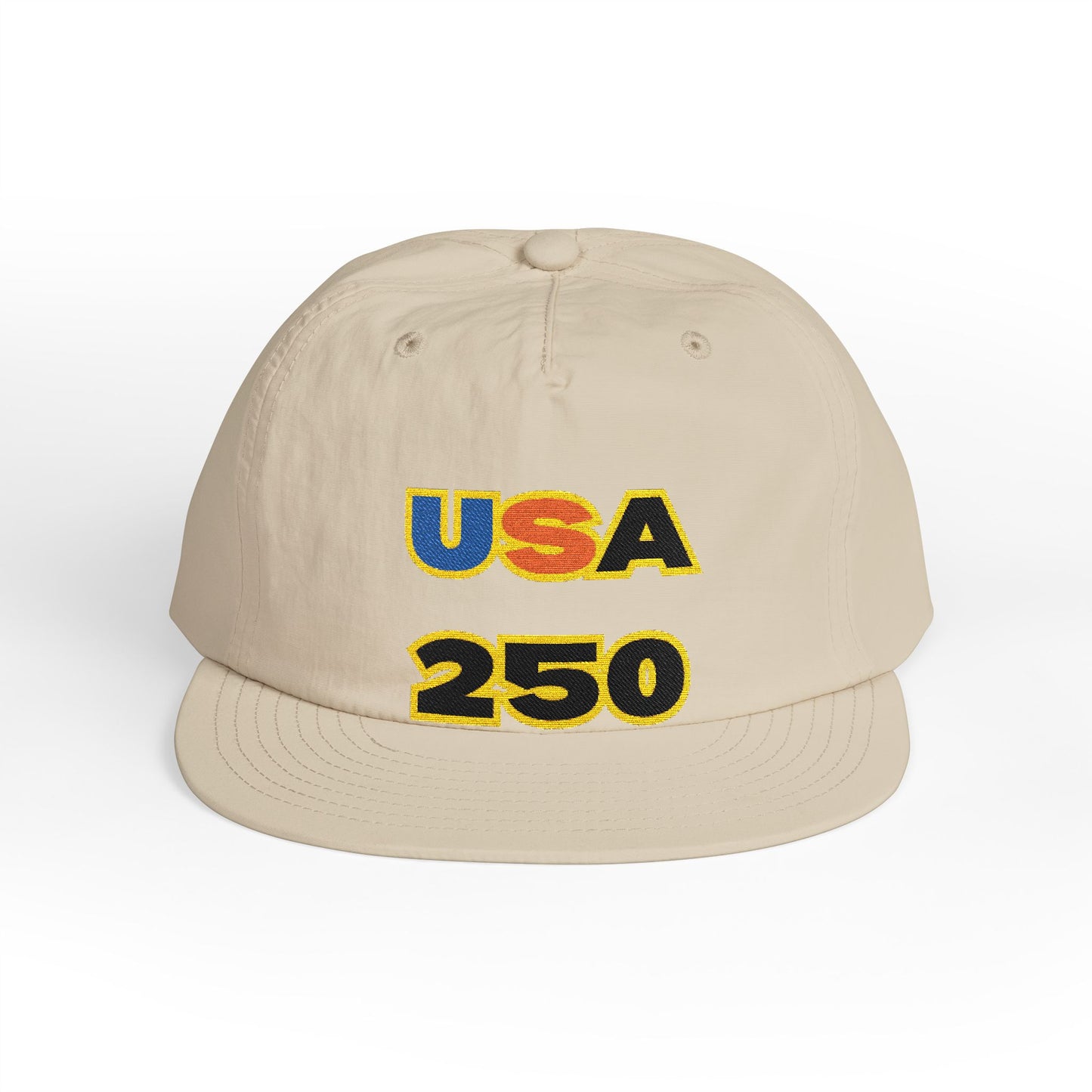 USA 250 Surf Cap | Embroidered Trucker Hat, White Snapback