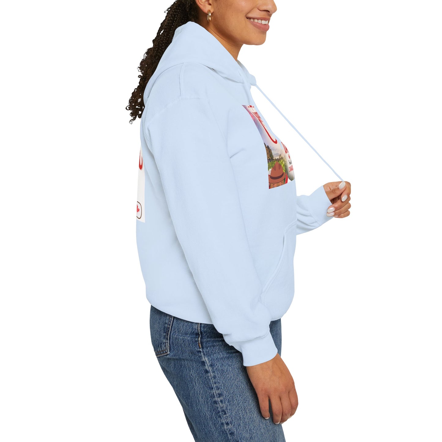 Canada Day Hoodie — "Happy Canada Day! Proud Canadian" Celebration Sweatshirt