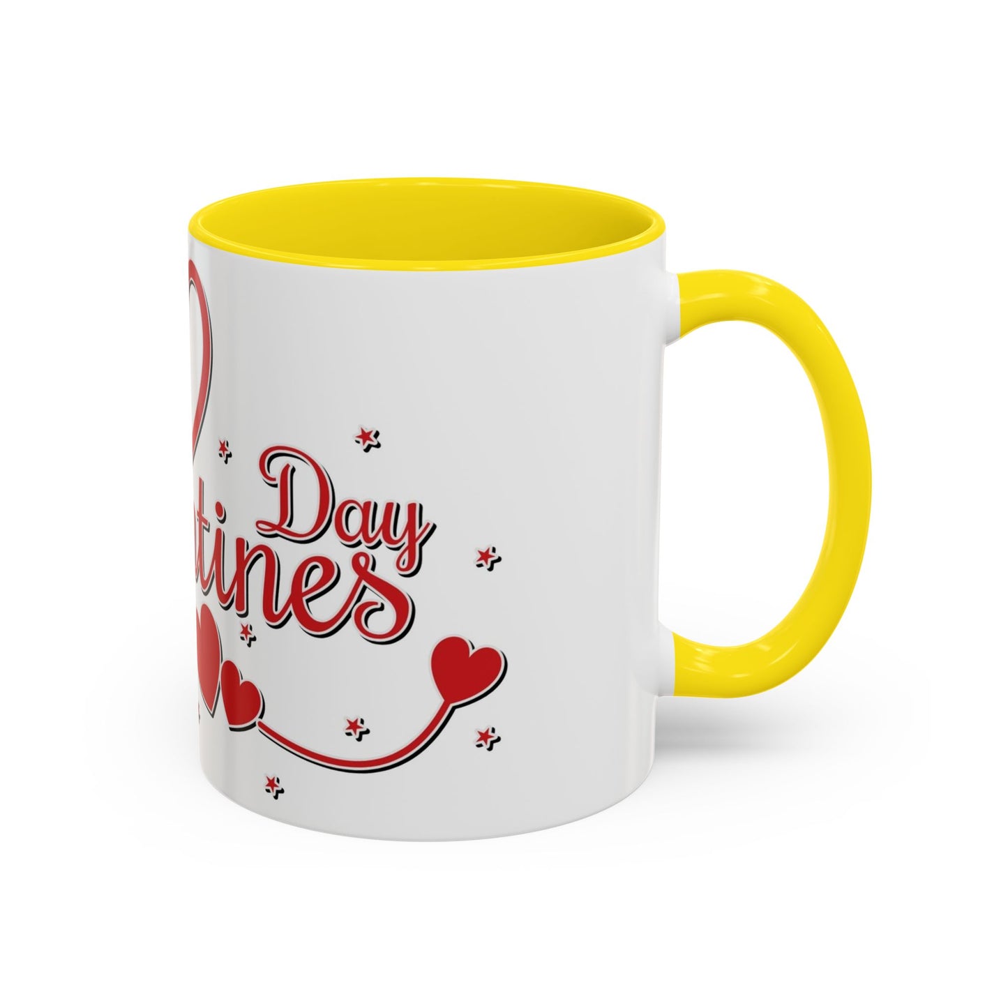 Happy Valentine's Day Heart Design Mug | Accent Coffee Mug 11oz/15oz