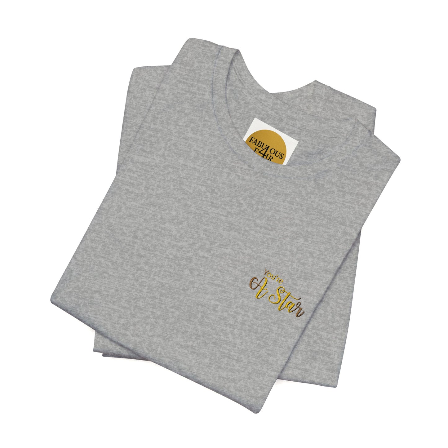 White Bee Graphic Tee — Small Chest & Sleeve Floral Bee Design