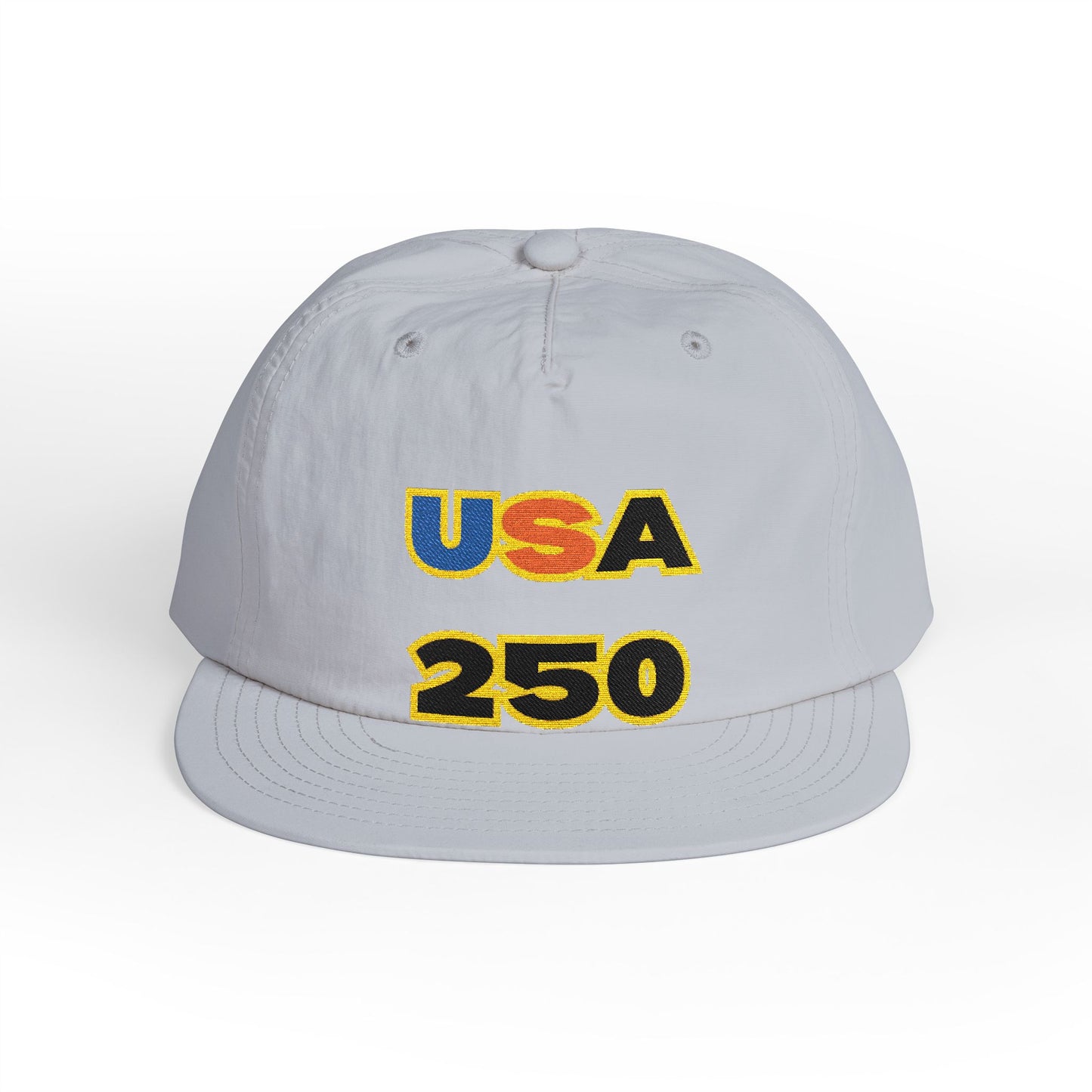 USA 250 Surf Cap | Embroidered Trucker Hat, White Snapback