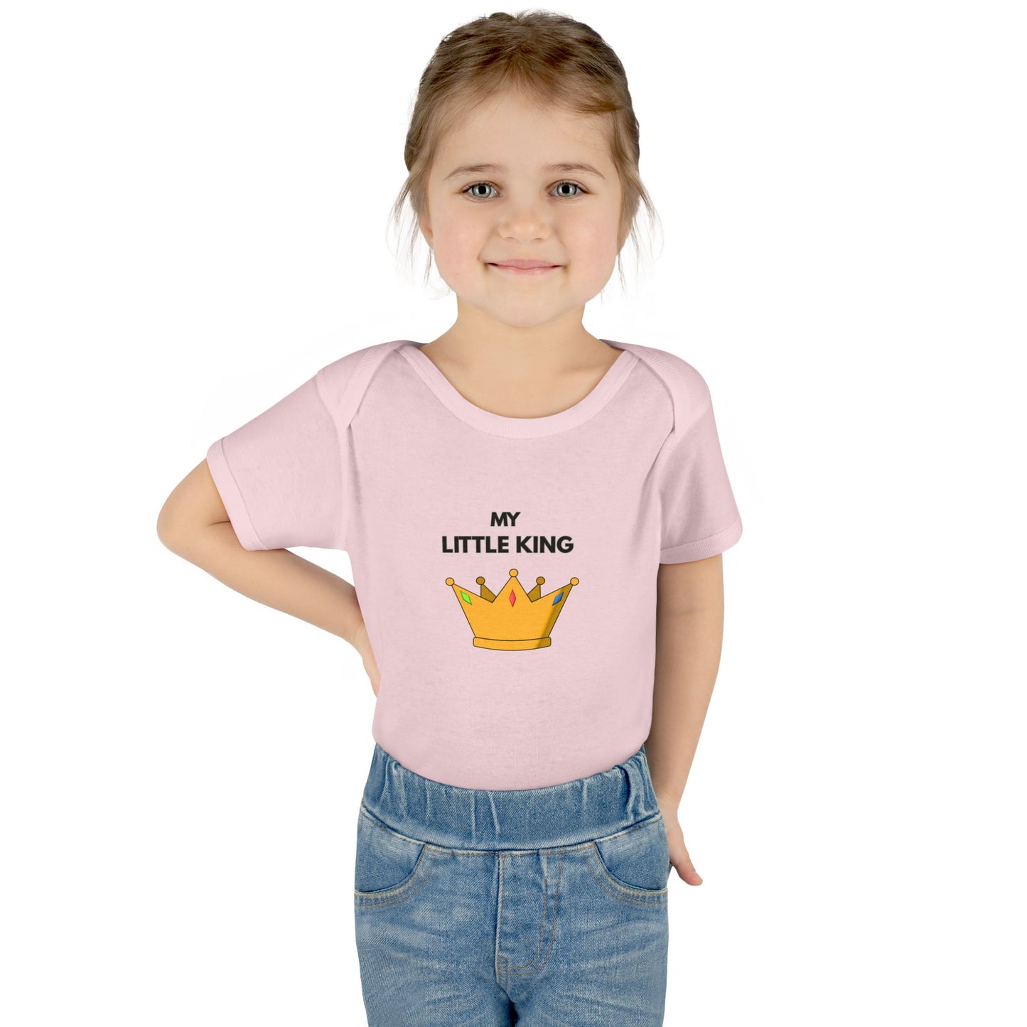 Infant Bodysuit — "My Little King" Baby Onesie