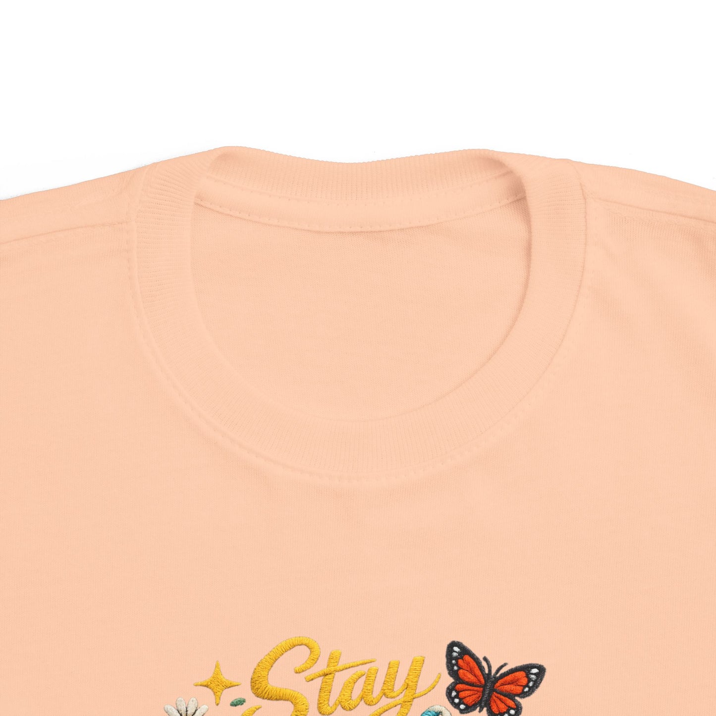 Dream Big Babe Toddler Tee | Retro Floral Butterfly Graphic