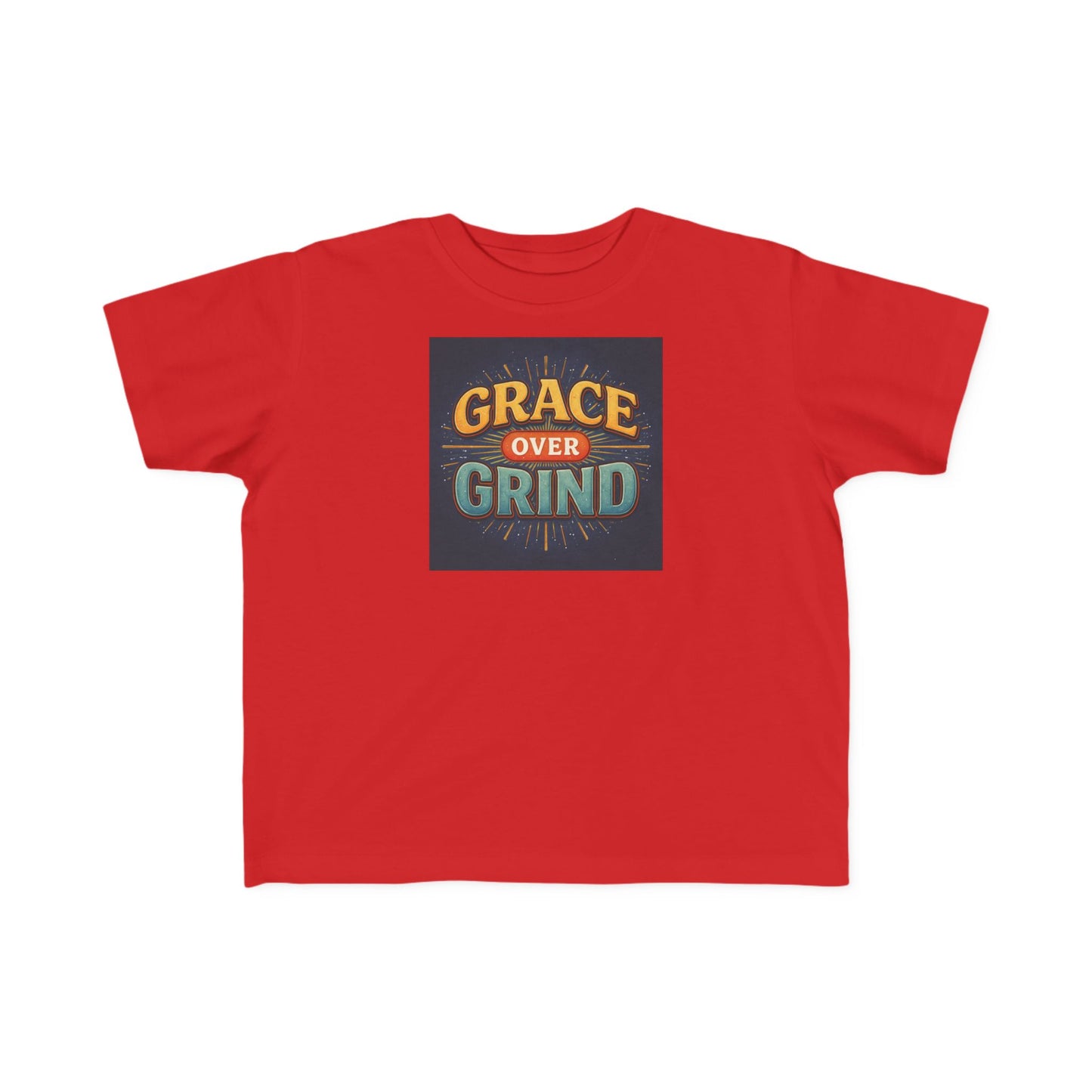 Grace Over Grind Retro Inspirational Toddler T-Shirt