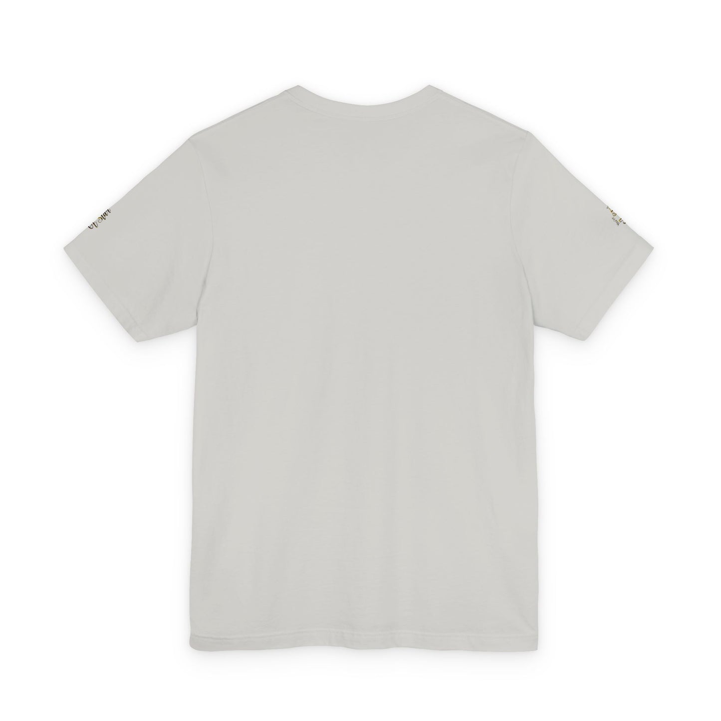 White Bee Graphic Tee — Small Chest & Sleeve Floral Bee Design