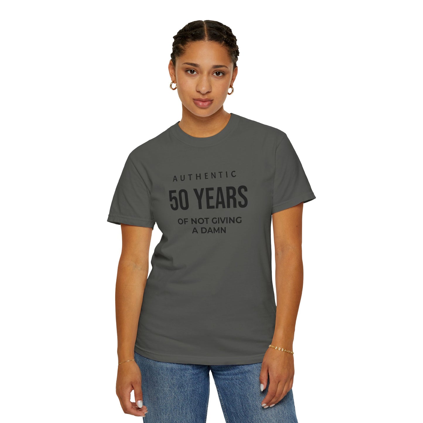 50 Years of Not Giving a Damn T-Shirt — Funny 50th Birthday Tee