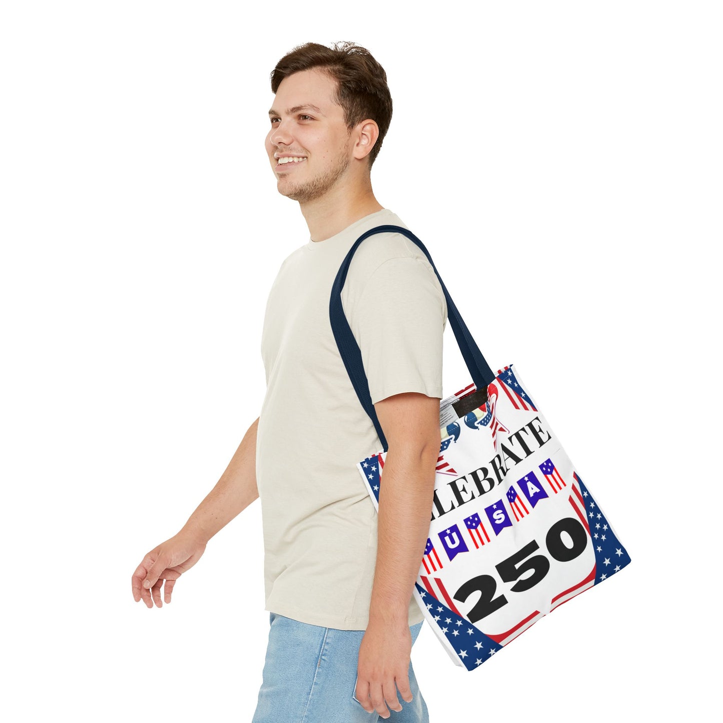 Celebrate USA 250 Tote Bag | 4th of July bag for firework