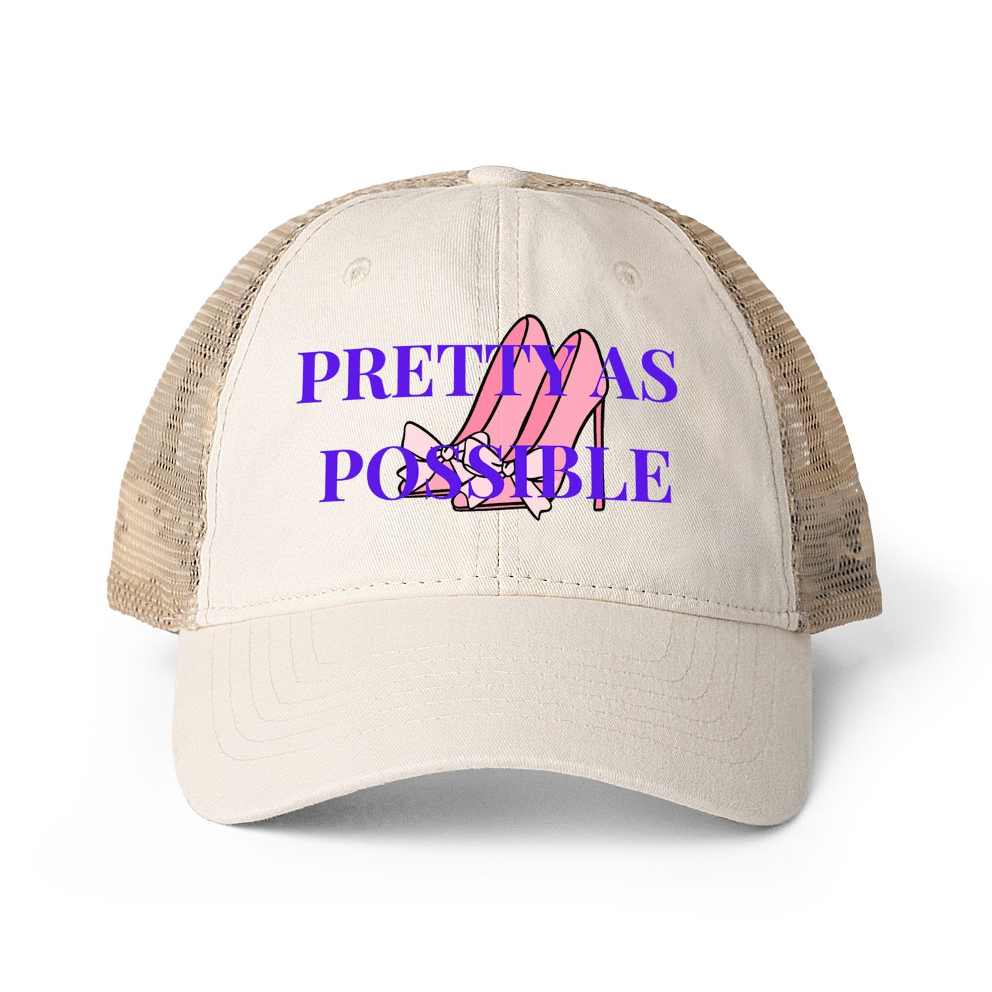 Women's Washed Mesh-Back Cap