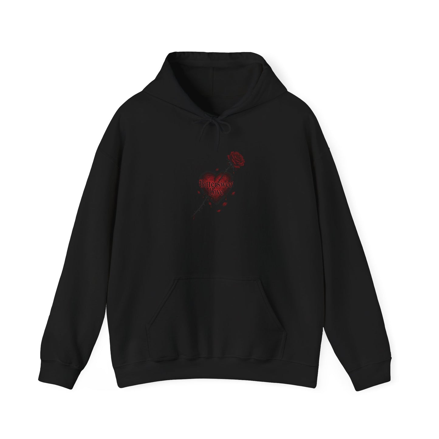 Bleeding Heart Sketch Hoodie | goth valentine, dark romance