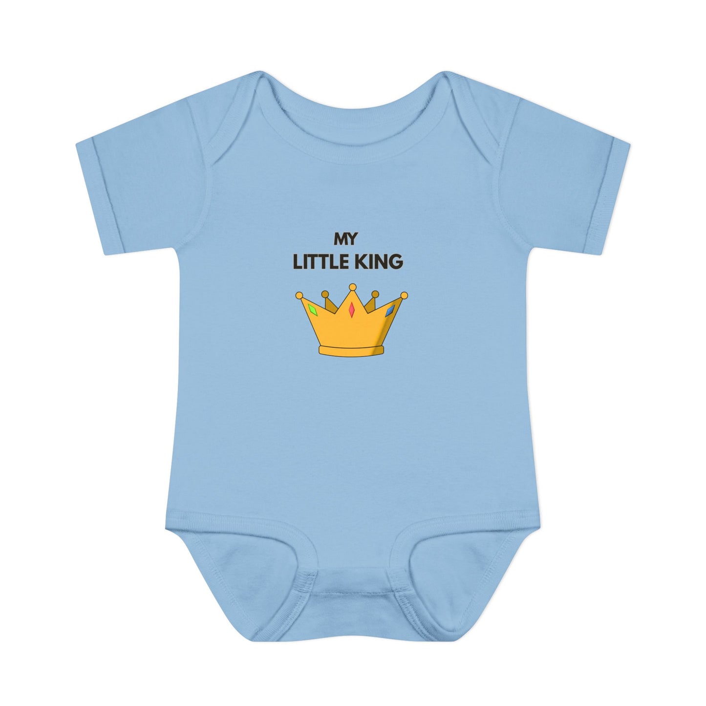 Infant Bodysuit — "My Little King" Baby Onesie