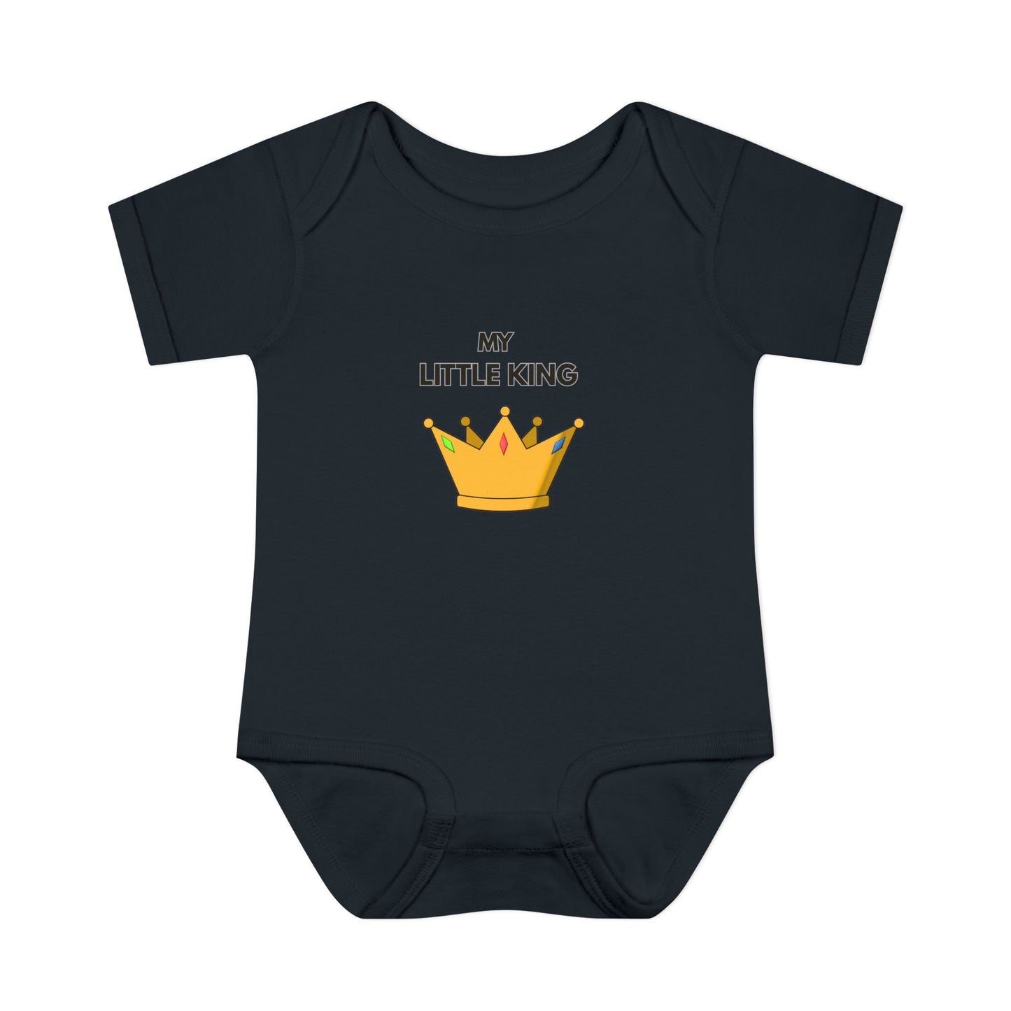 Infant Bodysuit — "My Little King" Baby Onesie