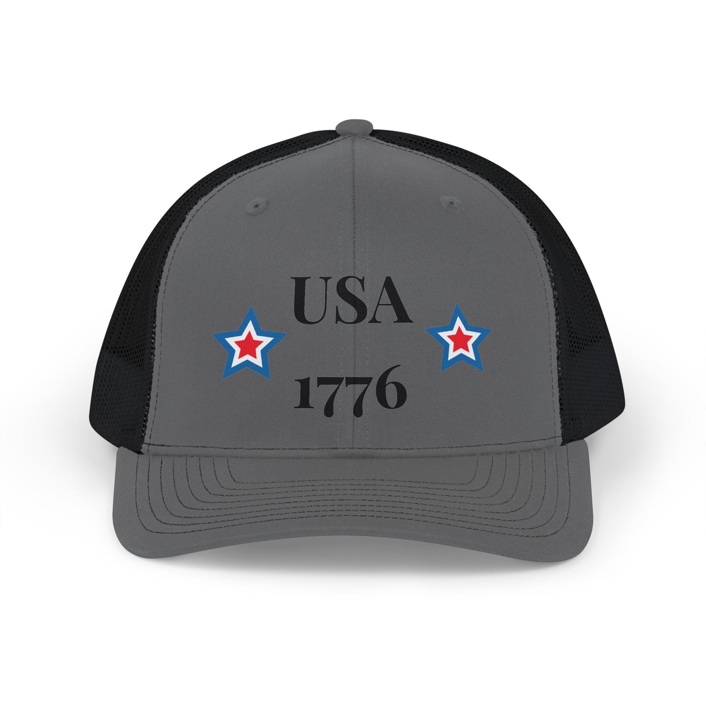 USA 1776 Snapback Cap | Patriotic Stars Trucker Hat