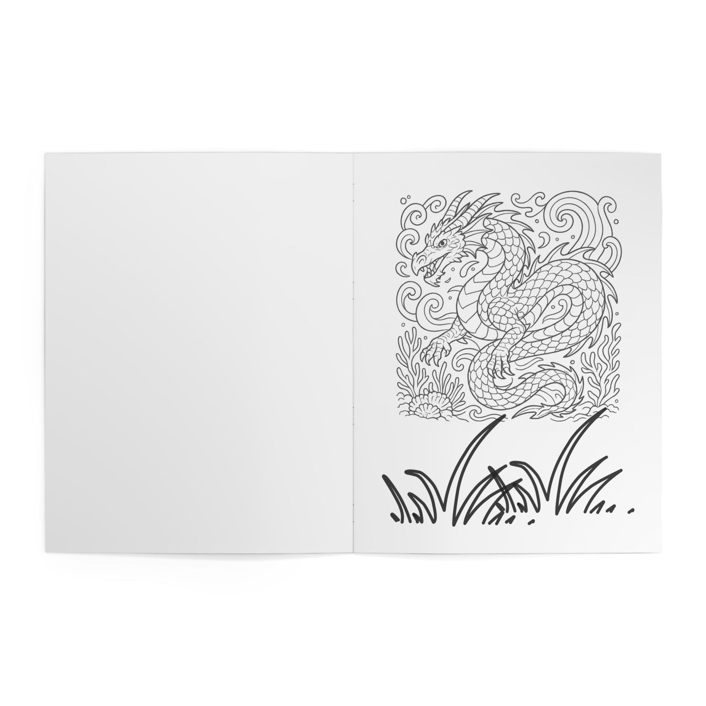 Dragon Quest Coloring Book — Fantasy Dragon Adventure Coloring Book for Kids & Fans