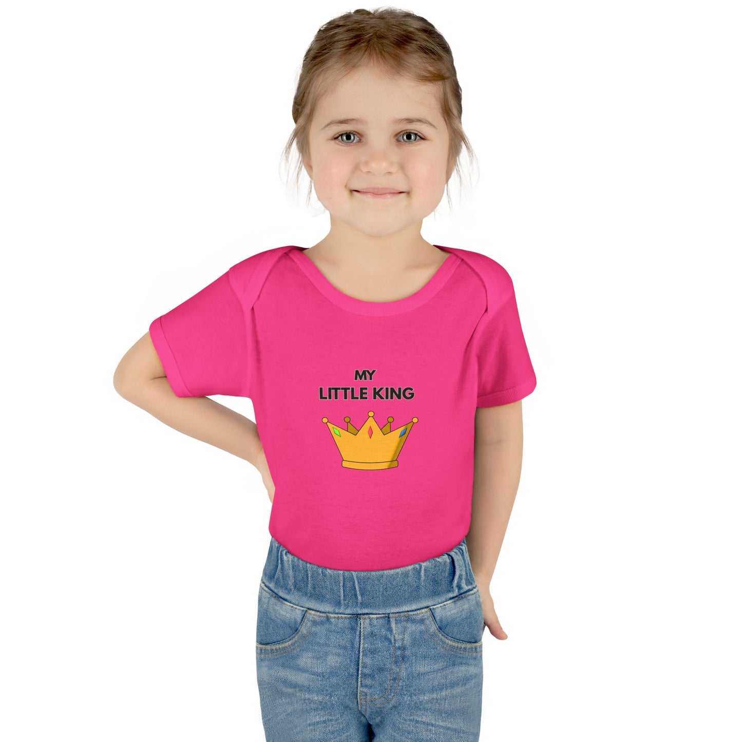 Infant Bodysuit — "My Little King" Baby Onesie