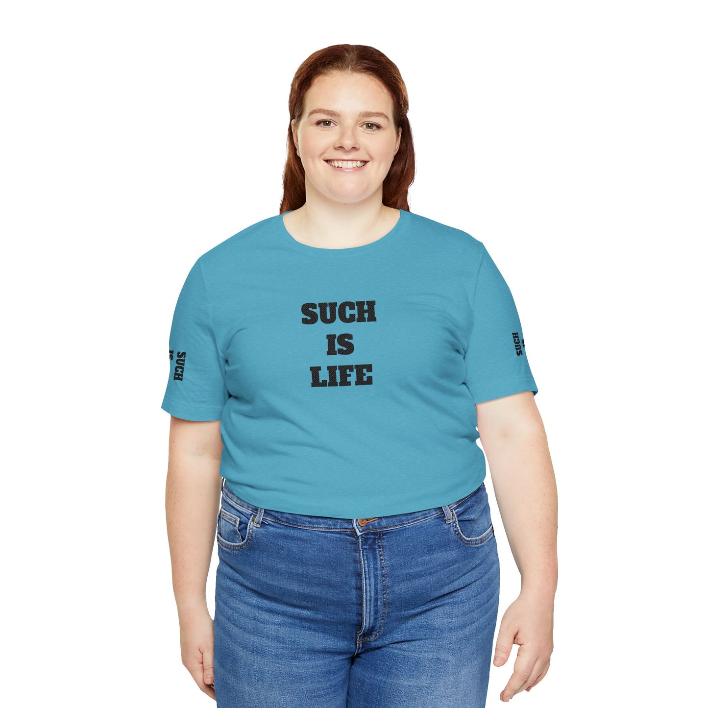 Such Is Life tee | Minimalist typographic shirt, black text on white