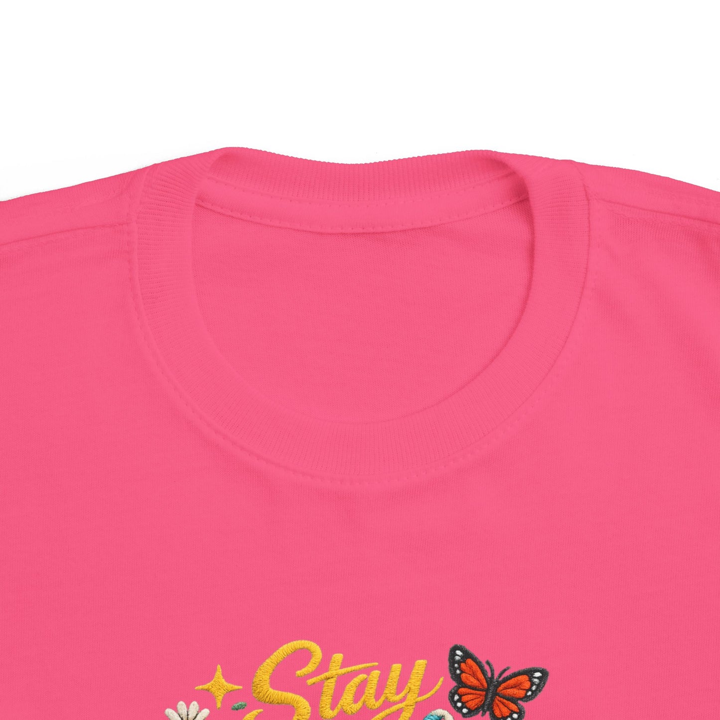 Dream Big Babe Toddler Tee | Retro Floral Butterfly Graphic