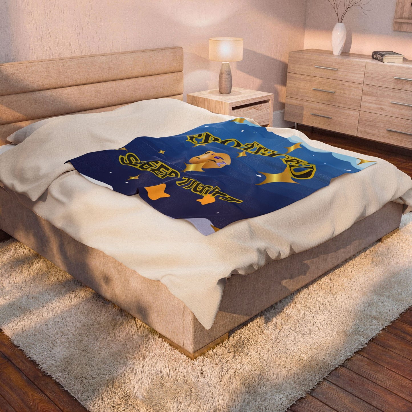 Protected Sleep Tight Velveteen Plush Blanket