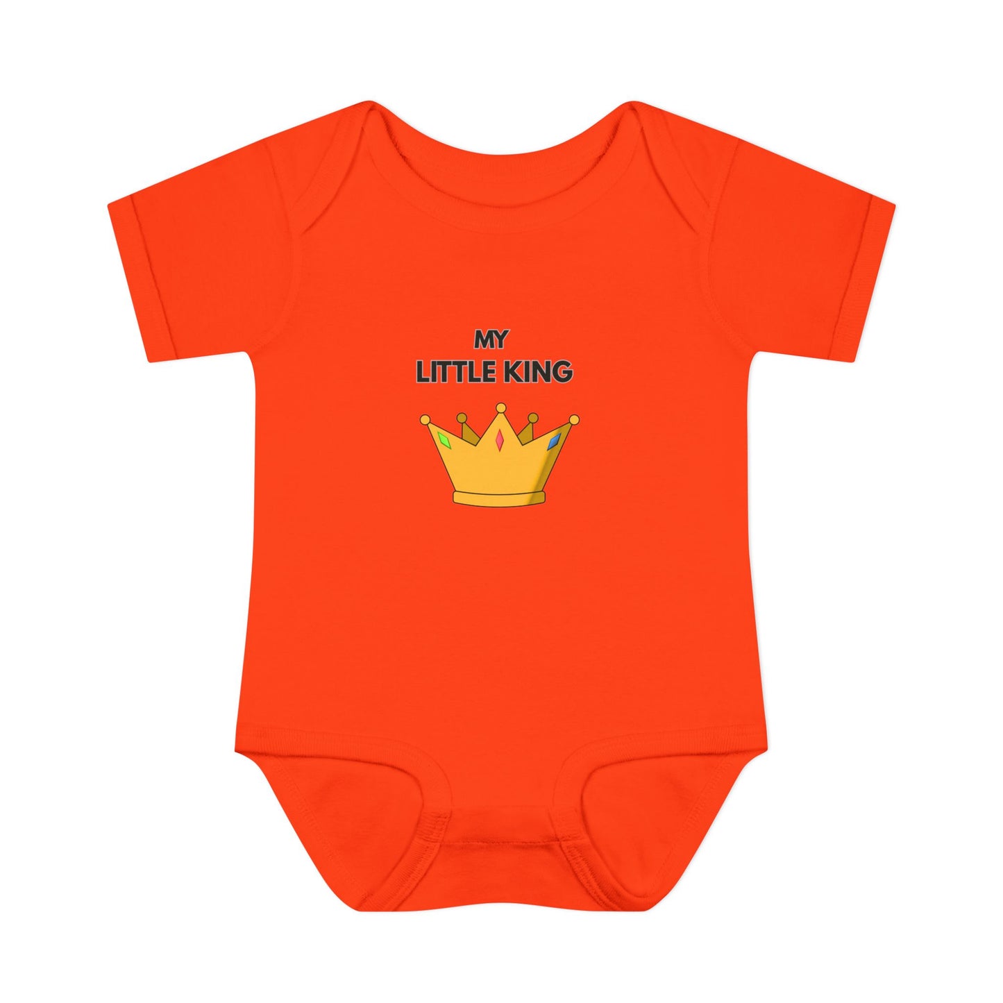 Infant Bodysuit — "My Little King" Baby Onesie