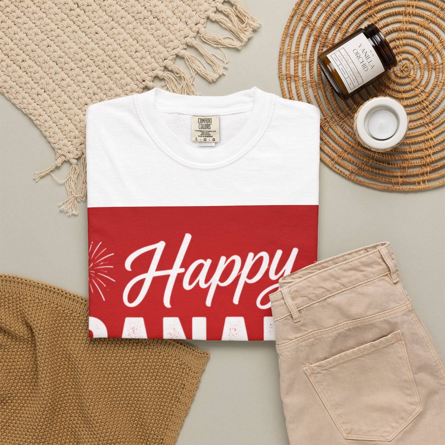 Happy Canada Day T-Shirt — Red Maple Leaf Canada Day Tee