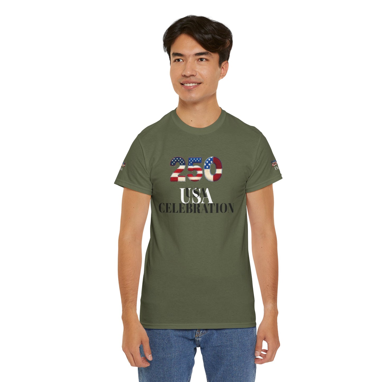 250 USA Celebration T‑Shirt — Patriotic 4th of July Tee