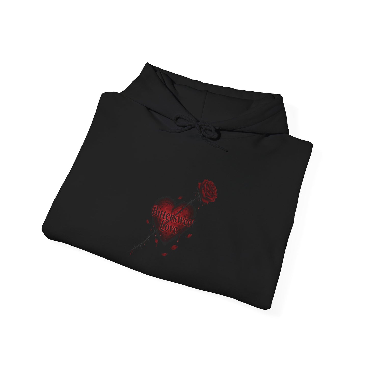 Bleeding Heart Sketch Hoodie | goth valentine, dark romance