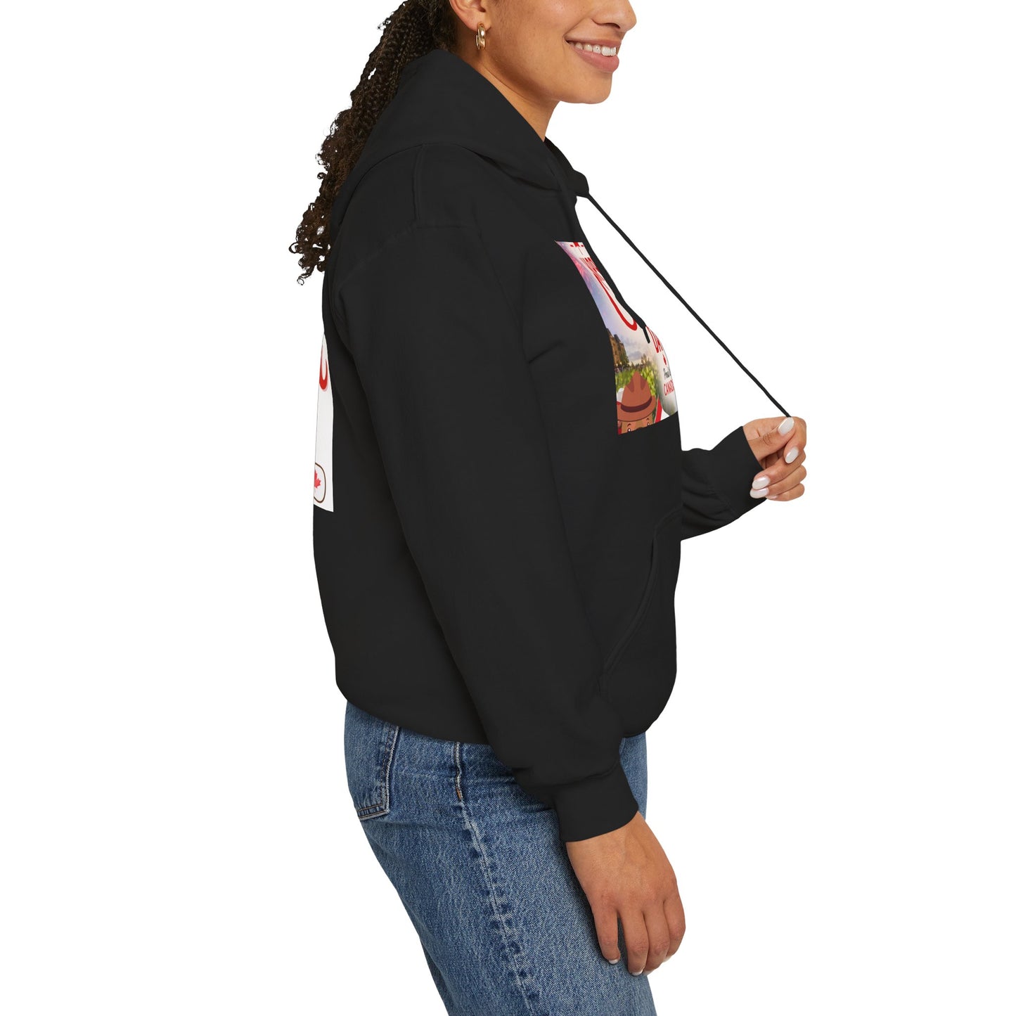 Canada Day Hoodie — "Happy Canada Day! Proud Canadian" Celebration Sweatshirt
