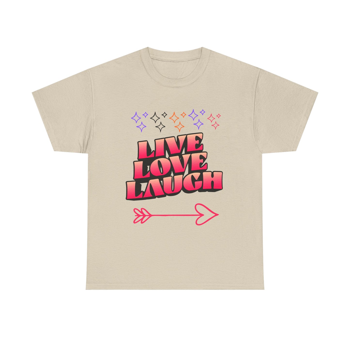 Live Love Laugh Women's Tee — Inspirational Graphic T-Shirt