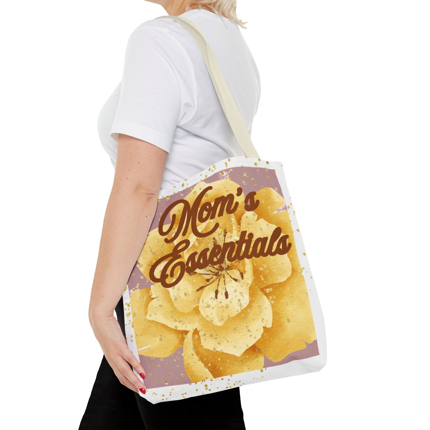 Mom Tote Bag | Mother’s Day Gift | Blush Pink Gold Minimal Tote | Everyday Mom Bag