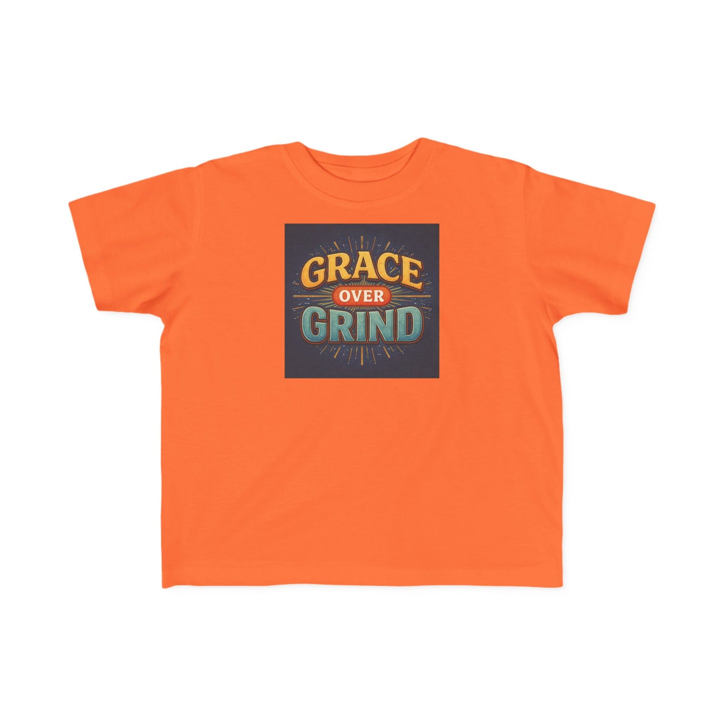 Grace Over Grind Retro Inspirational Toddler T-Shirt