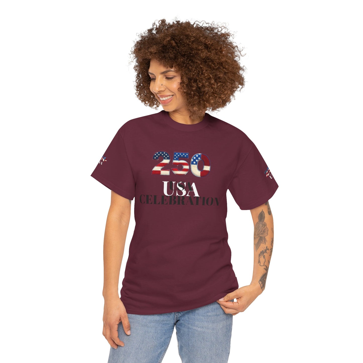 250 USA Celebration T‑Shirt — Patriotic 4th of July Tee