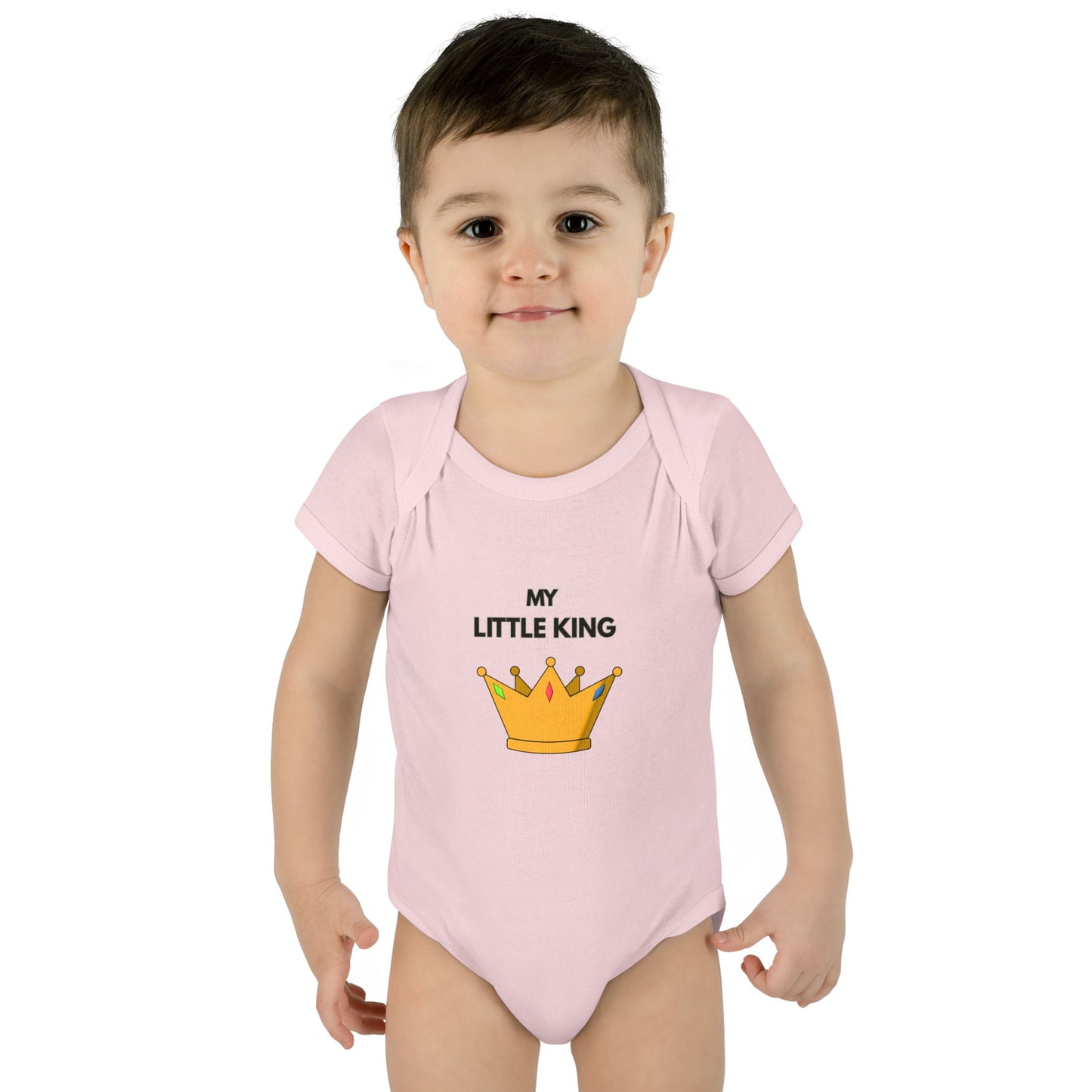 Infant Bodysuit — "My Little King" Baby Onesie