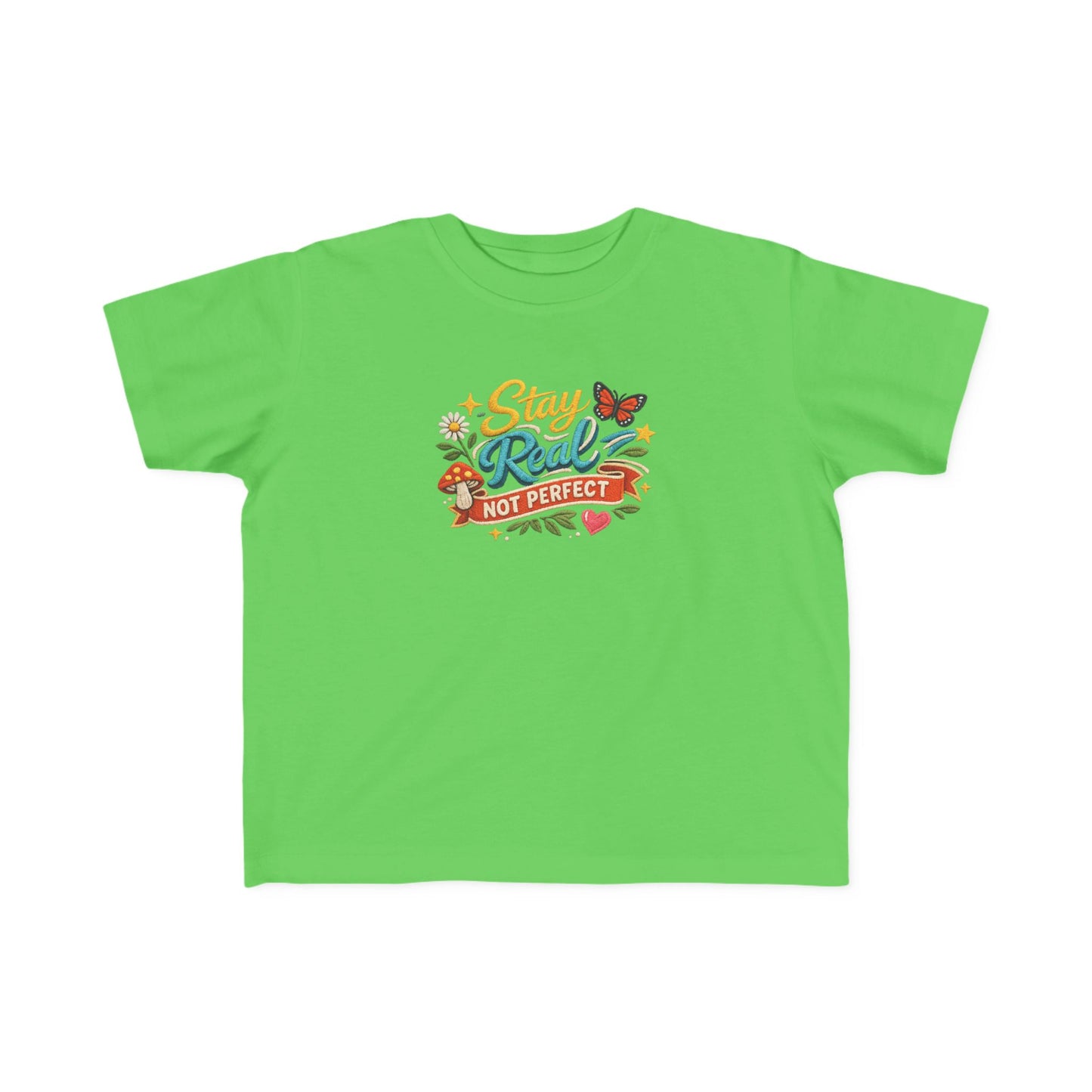 Dream Big Babe Toddler Tee | Retro Floral Butterfly Graphic