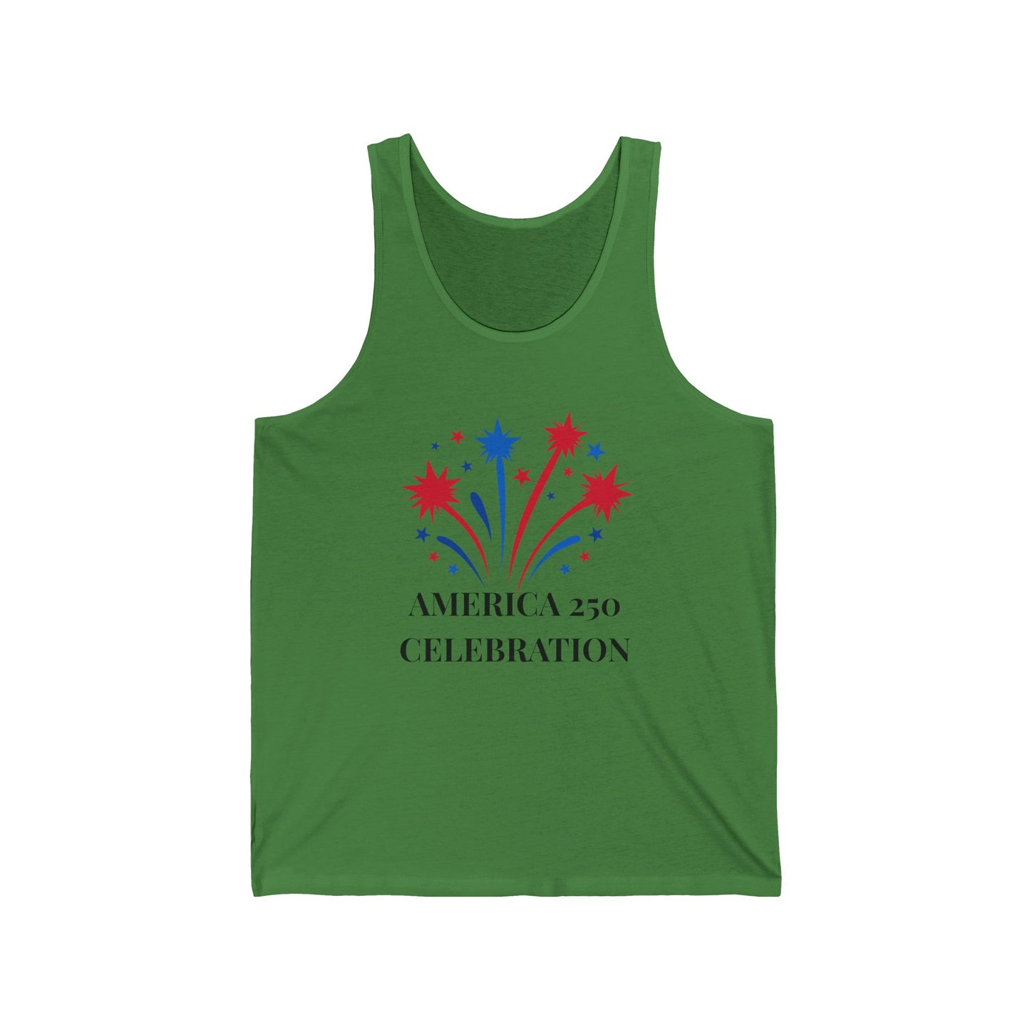 America 250 Celebration fireworks tank top | Patriotic 4th of July shirt